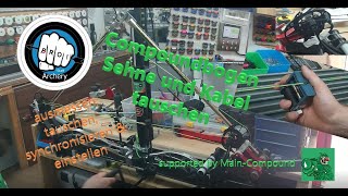 Compoundbogen Sehne und Kabel tauschen von A bis Z supported by MAIN COMPOUND  🏹 BROStaff Archery [upl. by Gelasias]