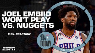 76ers amp Joel Embiid are prioritizing being 100 percent for playoffs – Bomtemps  NBA Today [upl. by Lorolla]