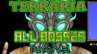 Terraria 13 all bosses tutorial hardmode and prehardmode [upl. by Gnuoy133]