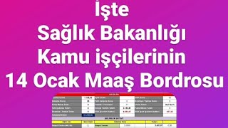 İşte Sağlık Bakanlığı Kamu işçilerinin 14 Şubat 2024 Zamlı Maaş Bordrosu [upl. by Sirama466]