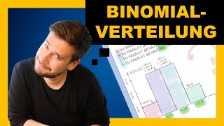 Binomialverteilung Aufgabe 3  MÜNZE  Grundlagen der Stochastik [upl. by Abbey384]