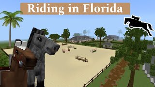 Showjumping In Florida  MINECRAFT Equestrian  DibbleCraft [upl. by Drugge]