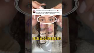 Pestañas SÚPER NEGRAS foryou parati makeup trending viralvideo shorts short beauty fyp [upl. by Scopp]