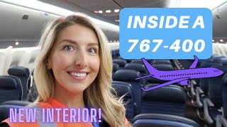 VLOG Inside The Brand New Interior of A Boeing 767400 amp Weekend in Austin TX [upl. by Catha]