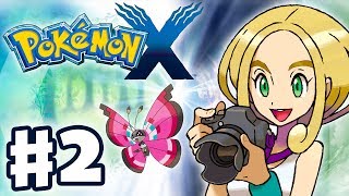 Pokemon X and Y  Gameplay Walkthrough Part 2  Gym Leader Viola Battle Nintendo 3DS [upl. by Ellevel420]