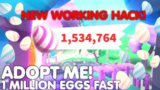 😱HOW TO GET 1 MILLION EGGS FAST🥚 WORKING NEW TRICK🐣NEW EASTER UPDATE ADOPT ME ROBLOX [upl. by Dalton]