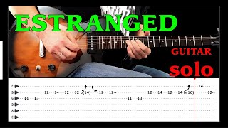 ESTRANGED  Guitar solo lesson with tabsfast amp slow  Guns N Roses [upl. by Licna]