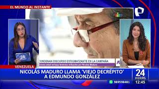 Nicolás Maduro arremete contra Eduardo González quotviejo decrépitoquot [upl. by Elleined]