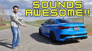 2024 Audi RS3 Stock Exhaust vs AWE SwitchPath  Midpipes  Sound Launch and Acceleration [upl. by Conners]