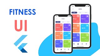 Flutter fitness App UI  practice for beginners flutter tutorial [upl. by Suinuj]