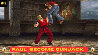 PAUL बन गया GUNJACK 😱😱😱😱 best gameplay of gunjack tekken3 gameplay tranding viral techbgr [upl. by Anicart512]