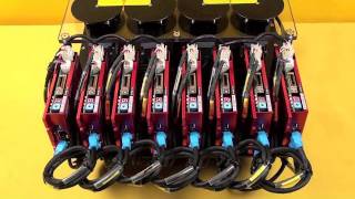 FASTECH  8 Axes of EziServo motors connected in rows Fast Response [upl. by Tavi]