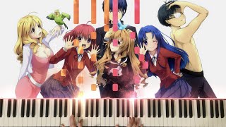 Toradora「とらドラ！」 Orange Ending 2 Piano Tutorial 「オレンジ」 [upl. by Atineg222]