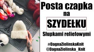 Czapka na szydełku Słupki reliefowe [upl. by Schargel]