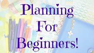 Planning For Beginners Planner Options MustHaves and Etsy Stickers [upl. by Lessur705]