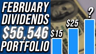 My February 2024 Dividend Income  56546 Dividend Growth Portfolio [upl. by Stilu]