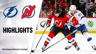 NHL Highlights  Lightning  Devils 103019 [upl. by Ynohtnanhoj267]