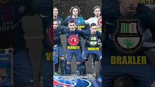 Squad PSG vs Barcelona UCL 2017 bintangbola shortsfeed [upl. by Senzer330]