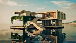 quotModern Waterfront Mansion in Minecraft StepbyStep Tutorialquot [upl. by Brainard]