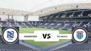 HEERENVEEN VS PEC ZWOLLE [upl. by Ananna683]