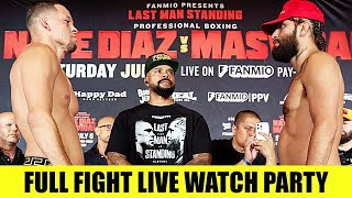 Nate Diaz vs Jorge Masvidal • FULL FIGHT LIVE COMMENTARY amp WATCH PARTY [upl. by Cullin]