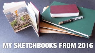 Sketchbooks from 2016 and Making Time to Draw [upl. by Keele]