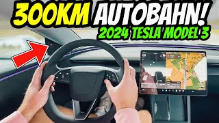 NEU 2024 TESLA MODEL 3 HIGHLAND auf AUTOBAHN  FAHRWERK  BLINKER  VERBRAUCH  EFIEBER [upl. by Fabiolas]