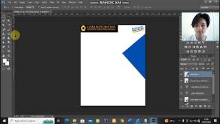 cara membuat flyer promosi penerimaan mahasiswa baru software Photoshop  tutorial [upl. by Aniv]