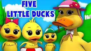 cinque piccole anatre  anatra canzone  bambini canzone  Five Little Ducks [upl. by Sergeant]