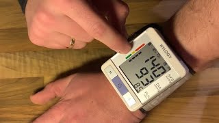 Blood Pressure Monitor HYLOGY Digital Wrist Blood Pressure Monitor unboxing and instructions [upl. by Einatsed121]