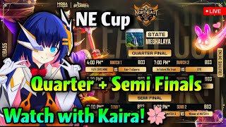 Meghalaya Quarter amp Semi Finals LIVE🔥  Giveaway on Stream  North East Cup  Kaira Channel🌸 [upl. by Idnem]