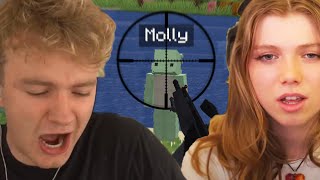 I Shot Molly In The Face In Minecraft [upl. by Harbard]