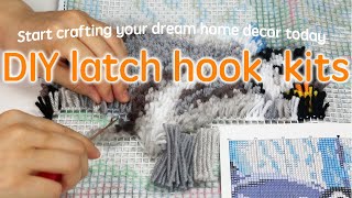 Unleash Your Creativity Beginners Guide to Latch Hook Kits  Craft a Penguin Masterpiece [upl. by Adamis925]