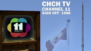 CHCH TV Channel 11 Canada Station Signoff 1988 [upl. by Aisa]