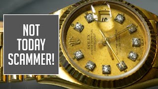 A Scammer Almost Got Her Gold Rolex [upl. by Akkahs269]