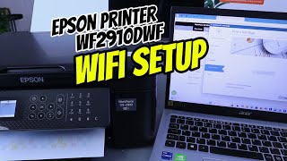 How To Do Setup and Connect Epson Printer To WIFI and Computer and Print Test Page [upl. by Rickey]