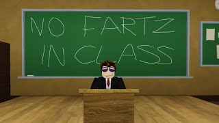 When you fart in class  ROBLOX short animation [upl. by Britta]