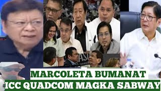 PBBM NAG SALITA NA  MARCOLETA MULING BUMANAT SA MGA CONGRESSMAN AT ICC [upl. by Allebasi20]