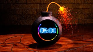 5 Minute Timer Bomb 3D TIMER 💣 [upl. by Adnalay151]