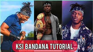 HOW to WEAR a BANDANA like KSI  quick amp easy [upl. by Kitrak]