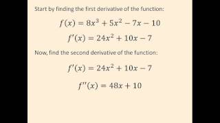 Finding Inflection Points [upl. by Farkas]