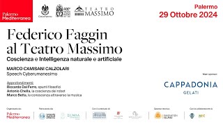 Federico Faggin al Teatro Massimo coscienza e intelligenza naturale e artificiale [upl. by Ettennek]