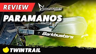 Review de los Paramanos Barkbusters para moto trail  TwinTrail Review [upl. by Aisylla]