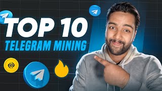 TOP 10 TELEGRAM MINING BOTS  Best Tap amp Earn Telegram Bot  Telegram Mining Airdrop [upl. by Yrrem813]