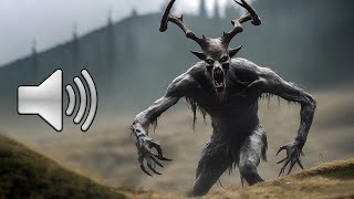 Wendigo Mythical Creature Sound Effects [upl. by Sidnee910]