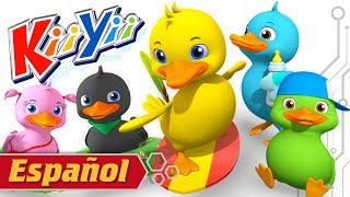 Cinco patitos  Canciones infantiles  KiiYii [upl. by Moselle]