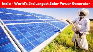 India Ranked As World’s 3rd Largest Solar Power Generator In 2023 – Overtakes Japan [upl. by Aihtnyc]