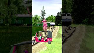 Cute girl dance on auto rickshaw vs attack the train amp flying the girl shortsfeed youtubeshorts [upl. by Marigolda389]