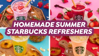 4 Homemade Summer Starbucks Refreshers [upl. by Rede]