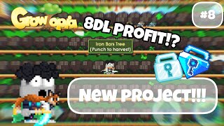 Growtopia Mass PROFIT 4 Hit ONLY New Mass RTOBGL 8 roadtobgl growtopiaprofit growtopia2023 [upl. by Jacqui]